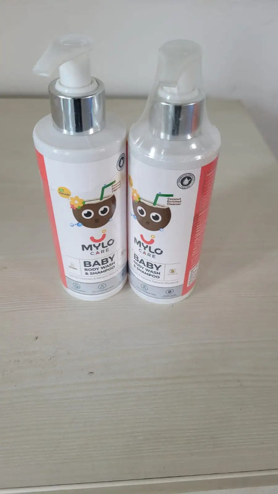Baby Shampoo and Body Wash | Gentle Cleansing Head-to-Toe | Tear Free Formulation | Retains Natural Moisture | Dermatologically Tested | Made Safe Certified- 200 ml - Pack of 2