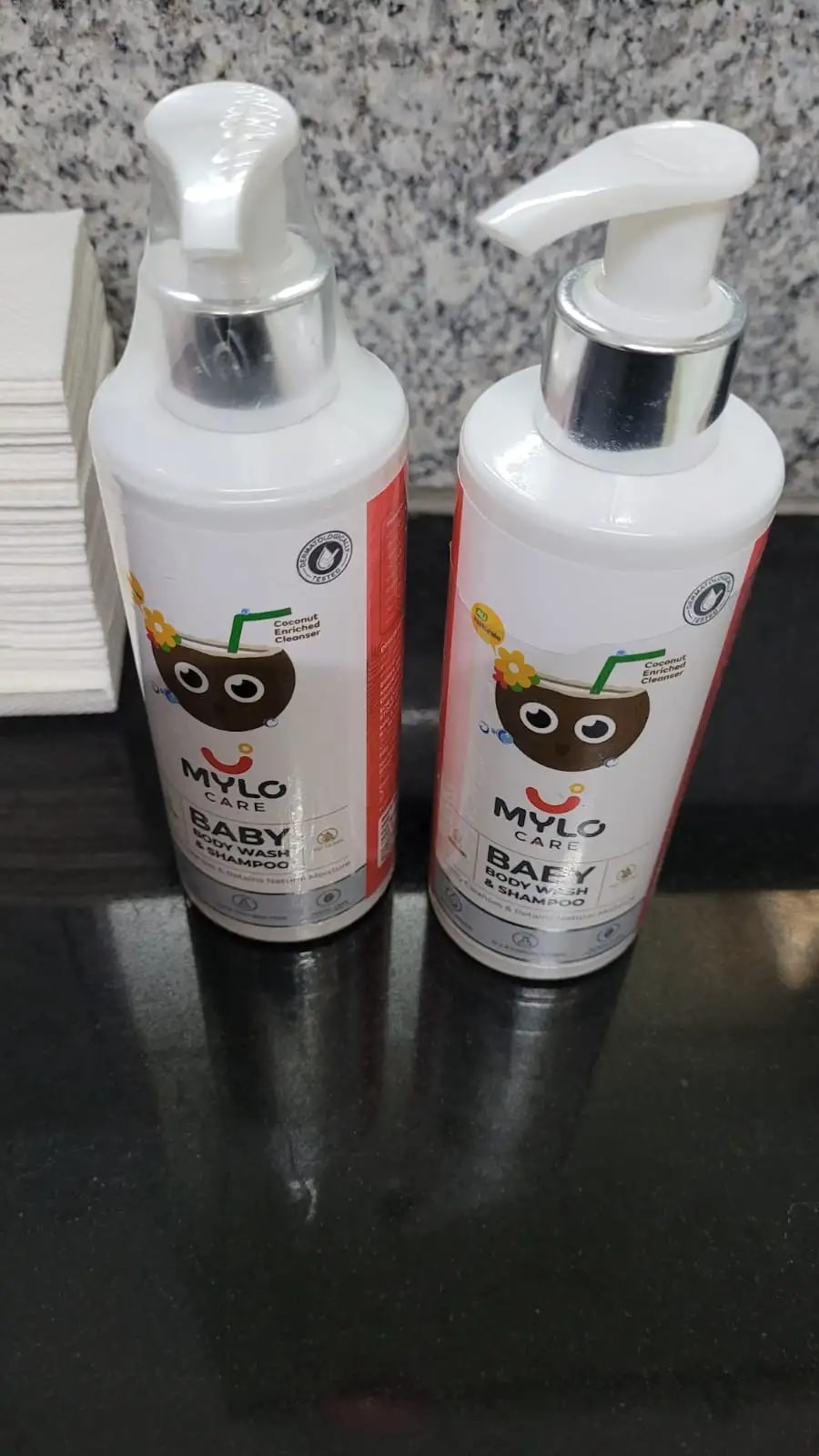Baby Shampoo and Body Wash | Gentle Cleansing Head-to-Toe | Tear Free Formulation | Retains Natural Moisture | Dermatologically Tested | Made Safe Certified- 200 ml - Pack of 2