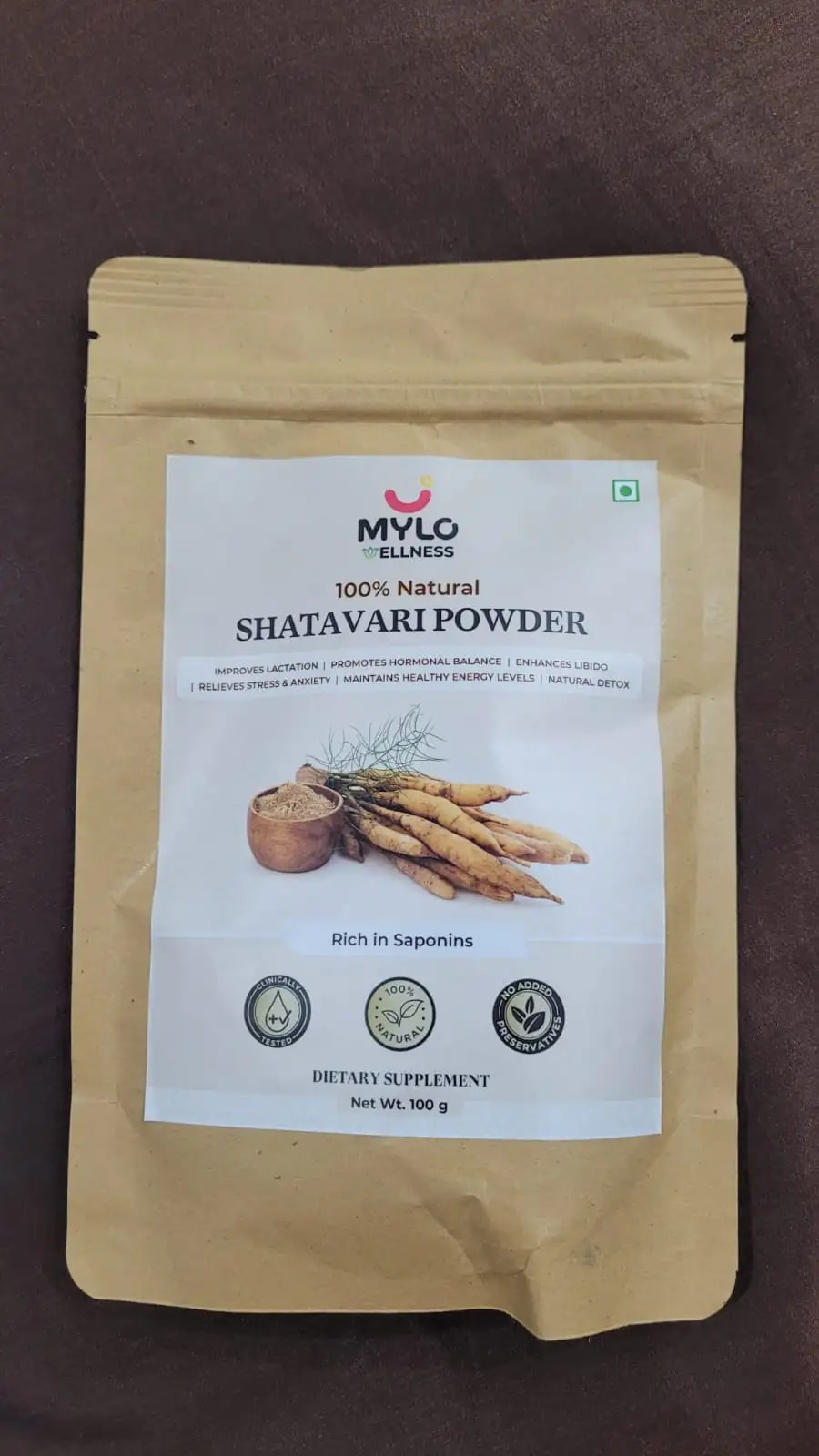 Mylo Care Shatavari Powder for Women | Improves Lactation | Promotes Hormonal Balance | Relieves Stress & Anxiety | Clinically Tested - 200 gm
