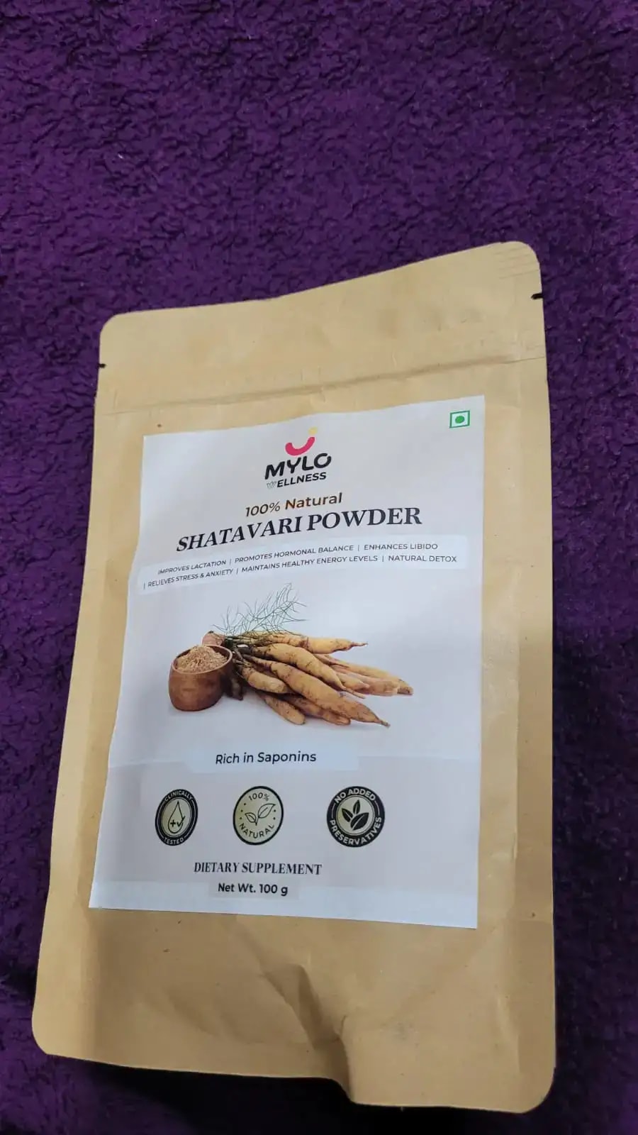 Mylo Care Shatavari Powder for Women | Improves Lactation | Promotes Hormonal Balance | Relieves Stress & Anxiety | Clinically Tested - 200 gm