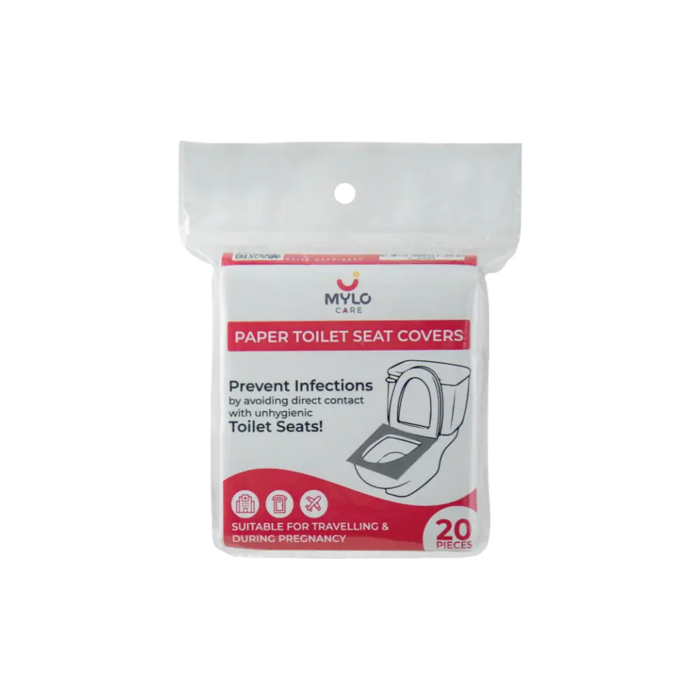 Paper Toilet Seats Cover | Prevents UTI | Protects from Dirty Toilet Seats | No Need to Squat | Disposable & Biodegradable | Period-Friendly | Pack of 20