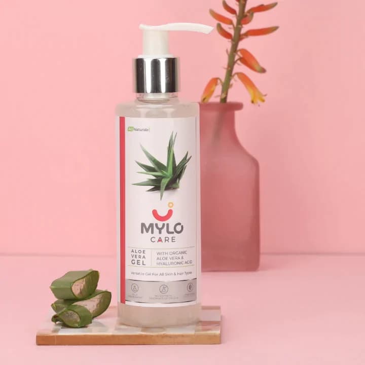 Aloe Vera Gel with 99% Organic Aloe Vera | Nurtures Skin & Hair | Reduces Suntan | Soothes Burns | Enhances Hair Resilience (20 ml)