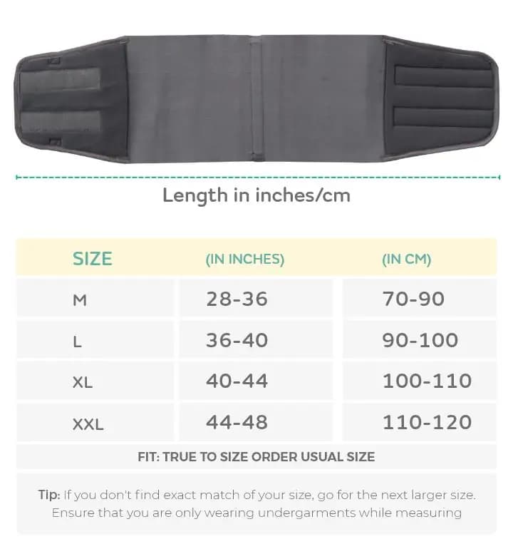 Post Pregnancy Belt After Delivery | Tightens Tummy | Improves Posture | Provides Back Support | Belly fat Loss Belt | Comfortable & Lightweight - XXL  SIZE 
