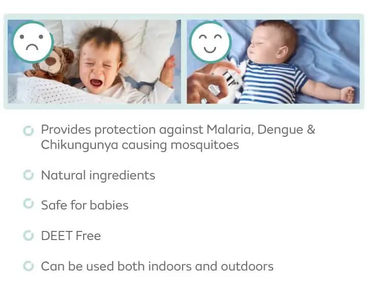 Baby Mosquito Spray | 100% Natural Ingredients | Protects Against Dengue, Malaria, Chikungunya | 100 ml  WHAT IS IT?
