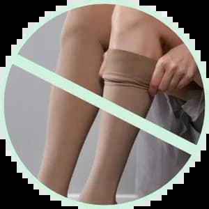 Open Toe Compression Stockings - Knee Length (S)  DON'TS
