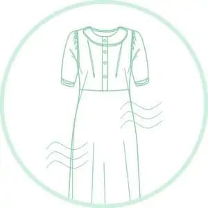 Pre & Post Maternity /Nursing Printed Kurta cum Midi Dress with both sides Zipper for Easy Feeding – Ethnic Maroon-XXL WASH INSTRUCTIONS