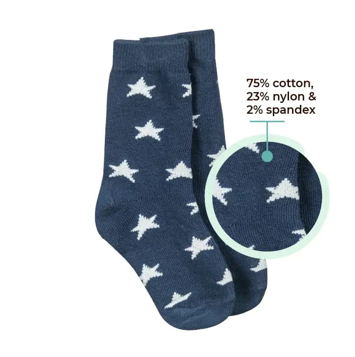 Dark Nights small socks made with cotton nylon and spandex mix material