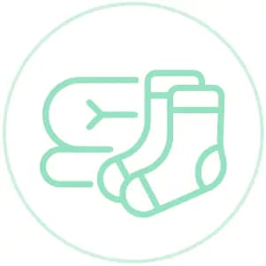 Orange small socks Fold and put away