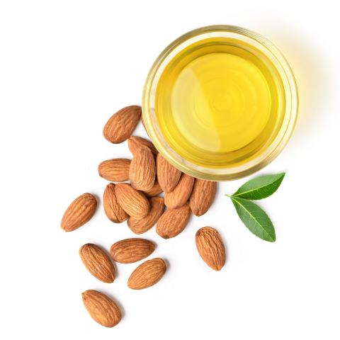 Almond Oil: Softens and soothes skin