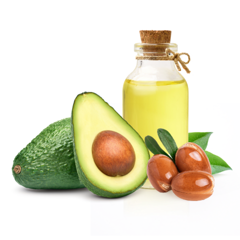 Avocado & Argan Oil: Strengthens & repairs damaged hair 