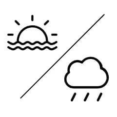 Separate dry and wet sections