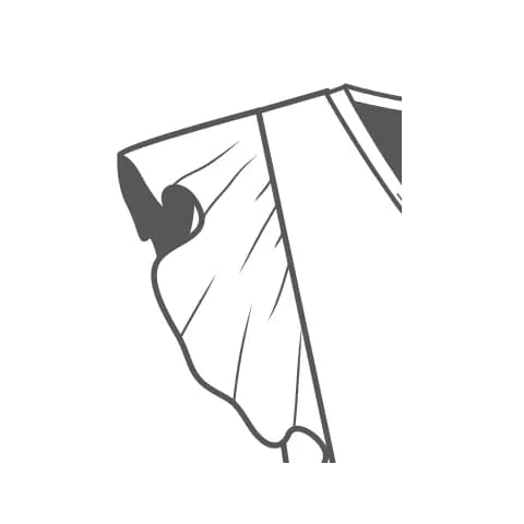 Sleeveless style with ruffle-down shoulder for ultimate comfort