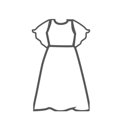 Perfect flowing silhouette to flatter the body shape