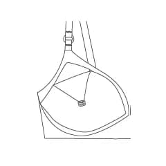 Maternity or nursing moulded spacer cup bra with free bra extender skin full drop down spacer fabric feeding Cups