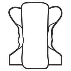 Top lay design for hassle-free insert pad placing