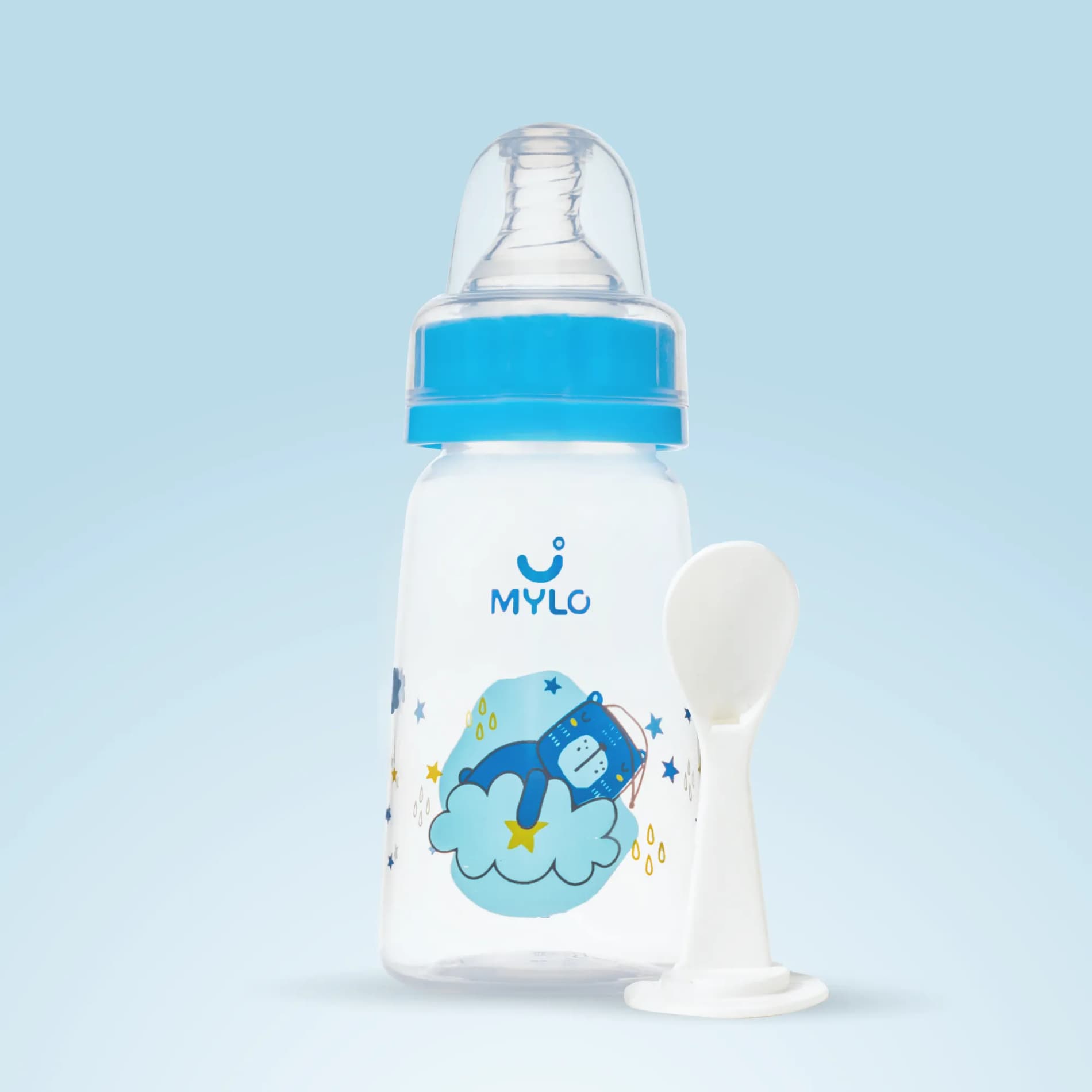 2-in-1 Baby Feeding Bottle (Bear) - 125 ml