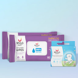Gentle Baby Wipes With Lid  (Pack of 2)  + Mosquito Patches (Pack of 24)