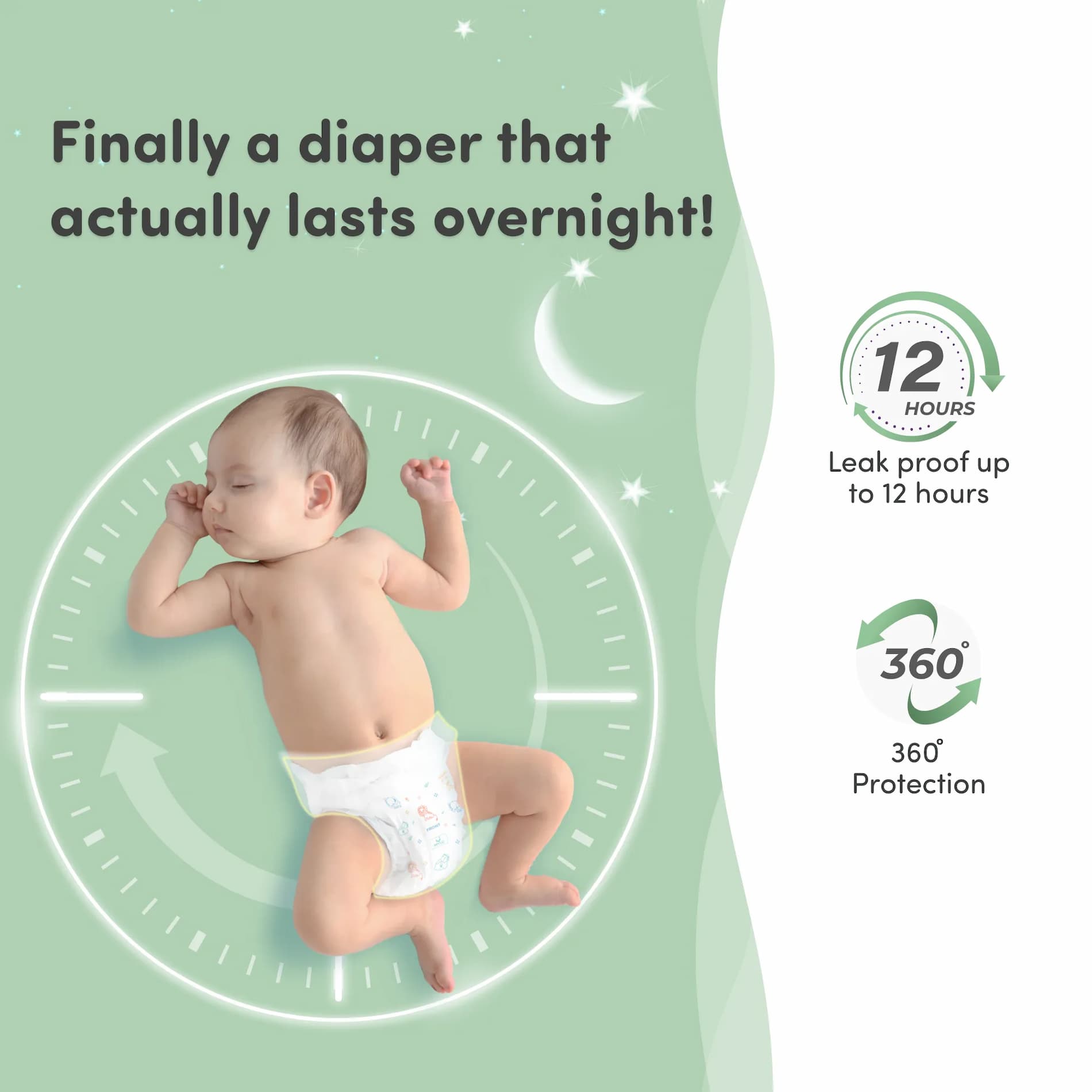Baby Diaper Pants Small (S) Size 4-8 kgs (42 count) Leak Proof | Lightweight | Rash Free | 12 Hours Protection | ADL Technology (Pack of 1)