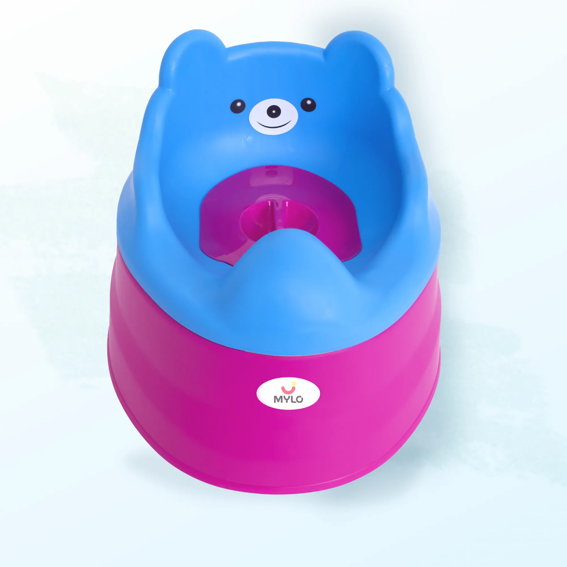 Baby Potty Seat | Baby Potty Chair | 2-in-1 Potty Training Chair with Detachable Potty Bowl | Easy to Carry & Clean - Blue & Purple