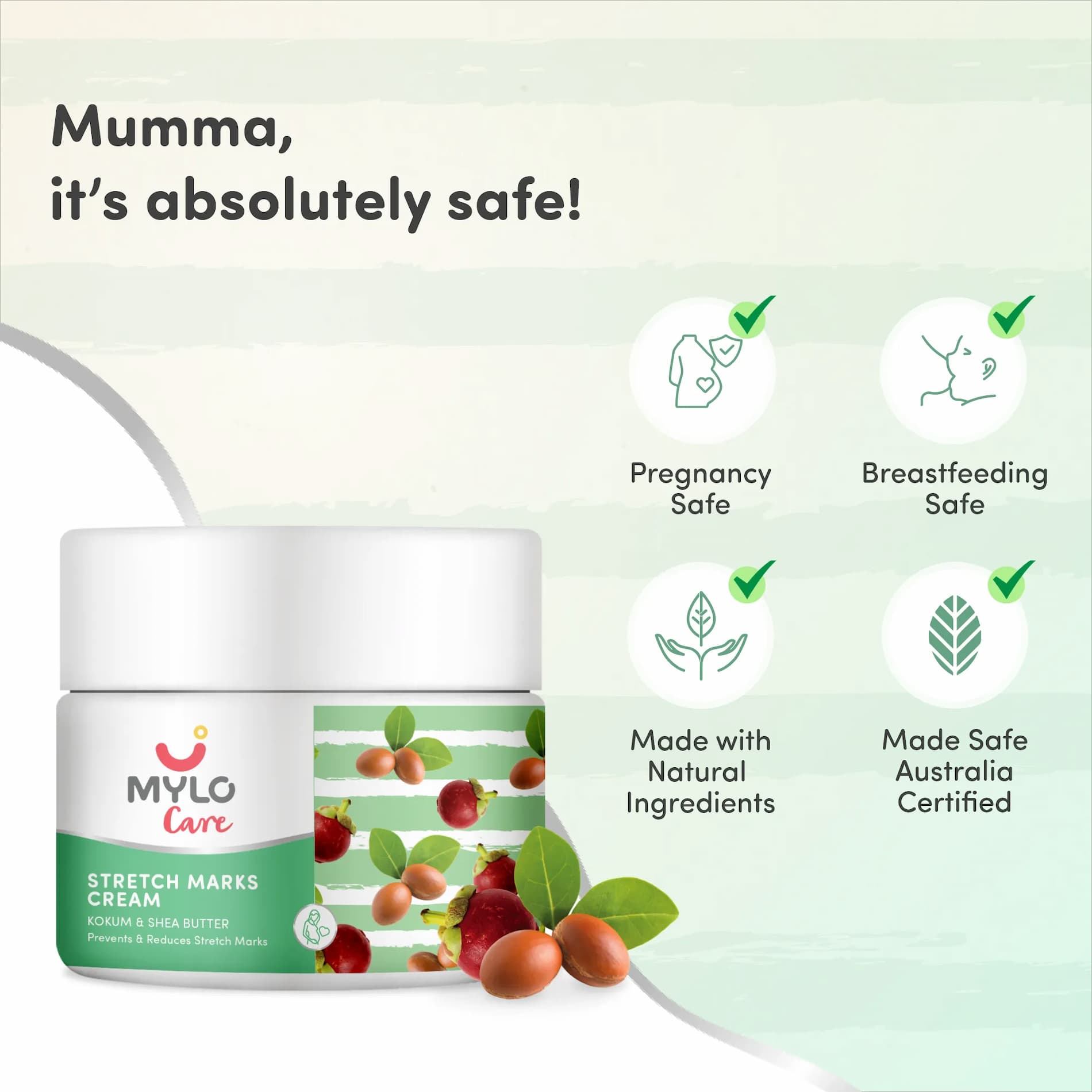 Pregnancy Wellness Super Saver Combo - Stretch Marks Cream for Women (100g) & Saffron for Pregnant Women (1g)