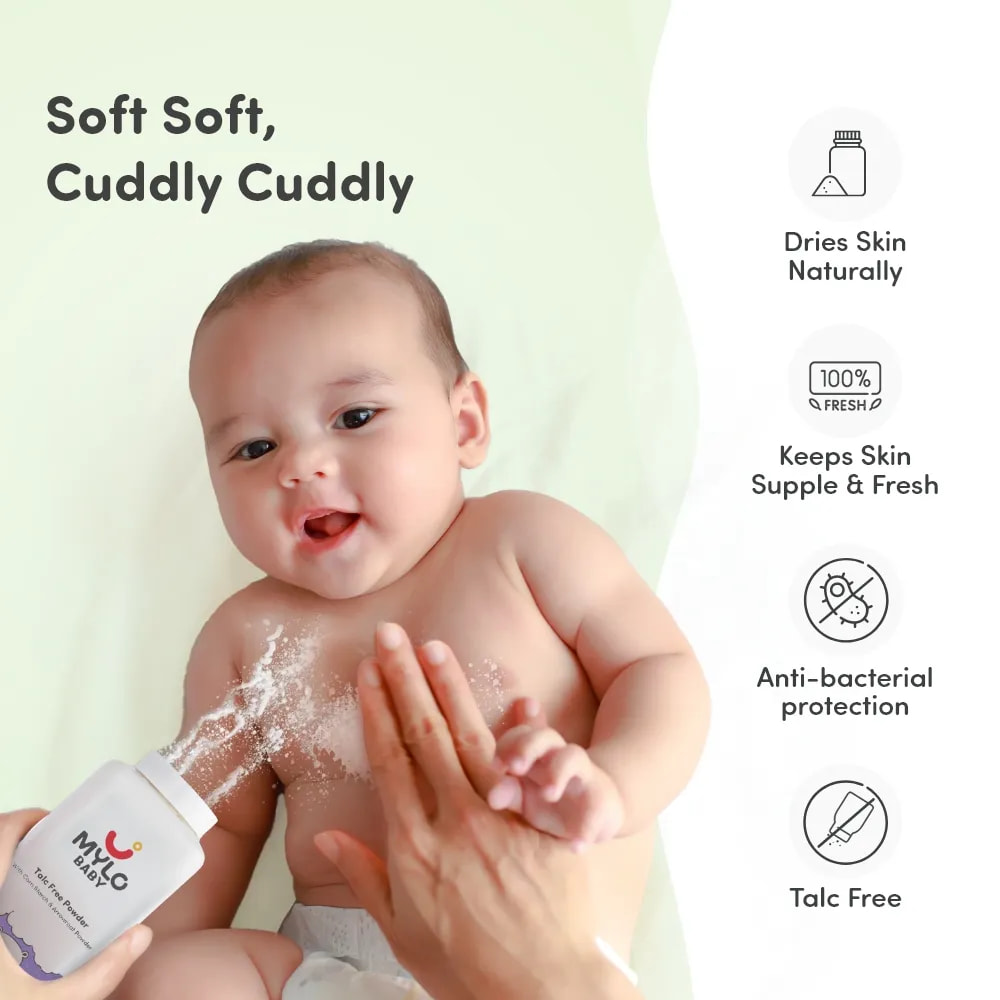 Baby Bathing Super Saver Combo - Body Wash & Shampoo, Towel, Lotion & Powder