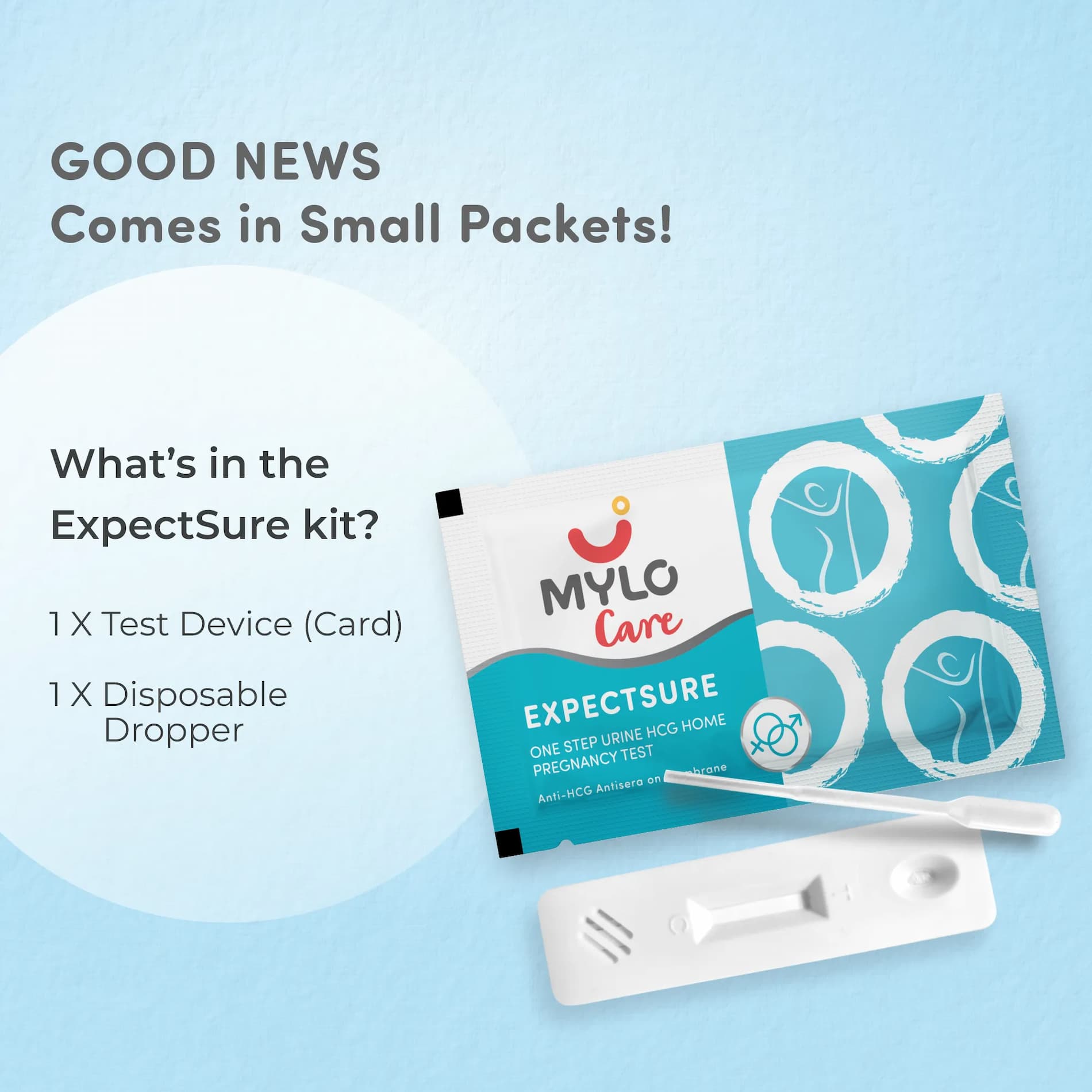 ExpectSure- Pregnancy Test Kit | Quick Results Within Minutes | Highly Accurate | Easy to Use | Helps Maintain Privacy - Pack of 5
