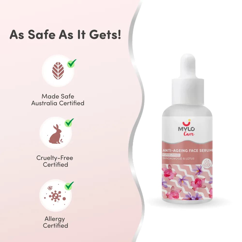 Anti Ageing Serum- Herbal Face Oil | Face Brightening Serum For Pigmentation & Hydration | Ayurvedic Serum For Scars & Blemishes 10ml