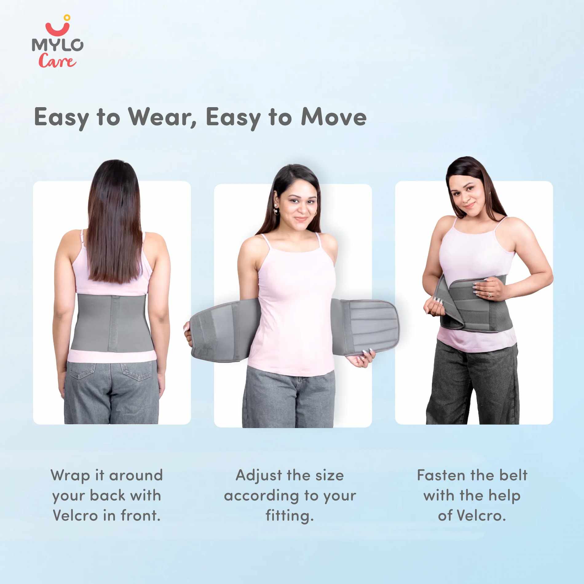 Post Pregnancy Belt After Delivery | Tightens Tummy | Improves Posture | Provides Back Support | Belly fat Loss Belt | Comfortable & Lightweight - L