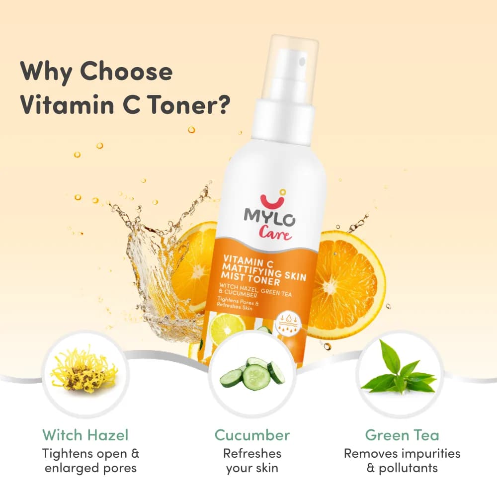 Vitamin C Daily Skin Care Kit - Removes Impurities & Dead Skin Cells | Nourishes Skin - Face Wash (100 ml), Skin Toner (200 ml) & Moisturizer (100 gm)