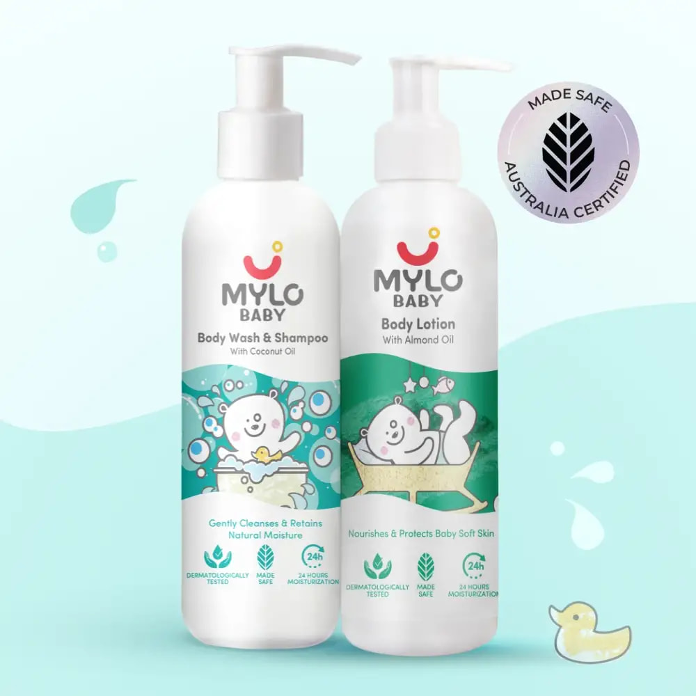 Baby Body Wash & Shampoo - 200 ml & Baby Lotion 200 ml (Pack of 2)