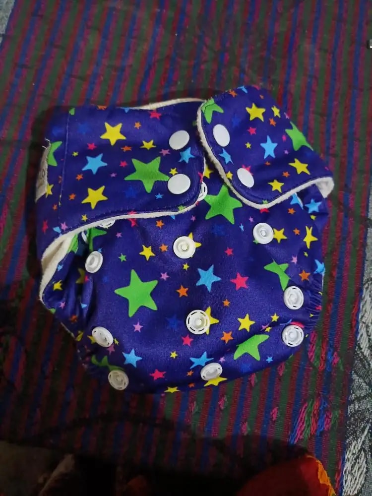 Adjustable Washable & Reusable Cloth Diaper With Absorbent Insert Pad (3M-3Y) | Oeko-Tex Certified | Prevents Rashes - Floral Spring & Rainbow - Pack of 2