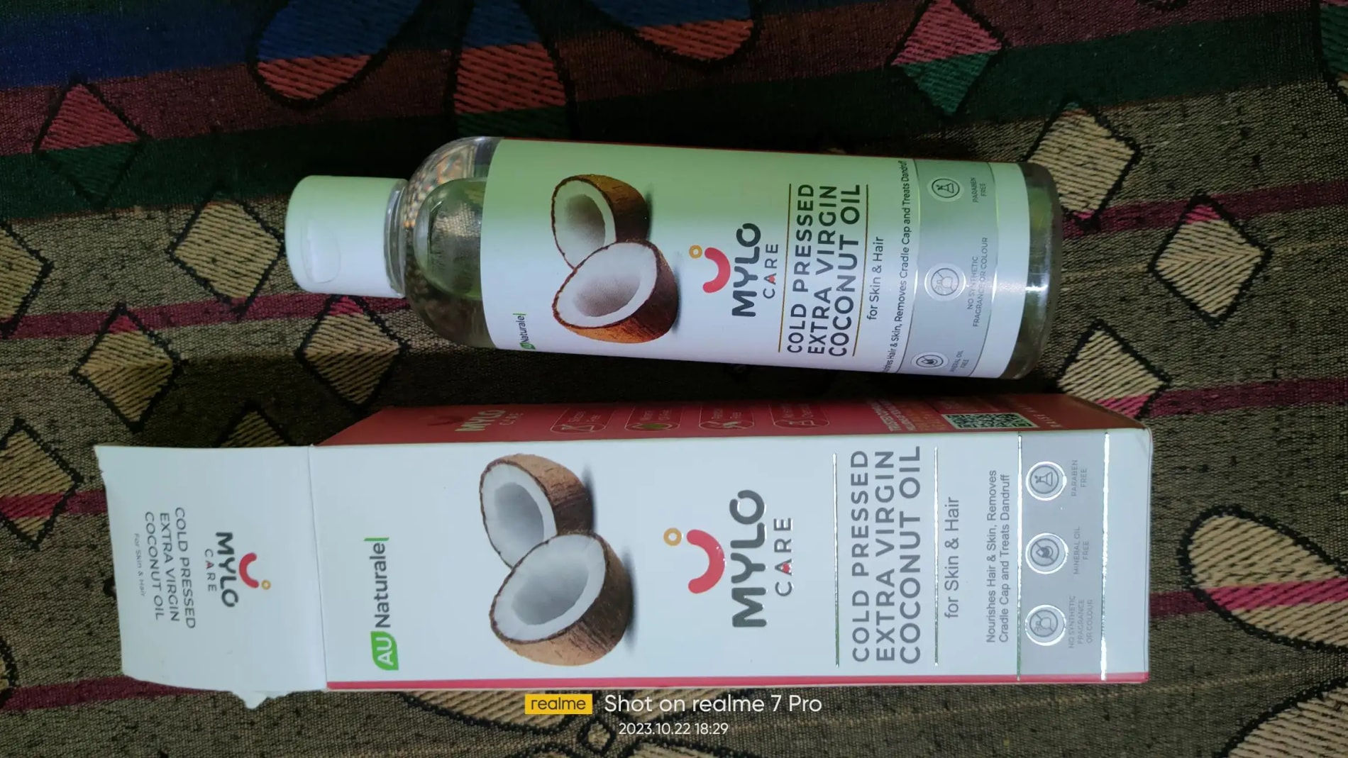 Cold Pressed Extra Virgin Coconut Oil for Skin & Hair - Nourishes Skin Deeply | Reduces Dandruff | Strengthens Hair | Soothes Baby's Rashes - 200 ml