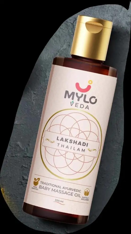 Mylo Herb Enriched Baby Massage Oil - 200 ml | Pack of 2 | Dermatologically Tested | Made Safe Certified | Nourishes Skin | Strengthens Immunity | Ayurvedic Preparation