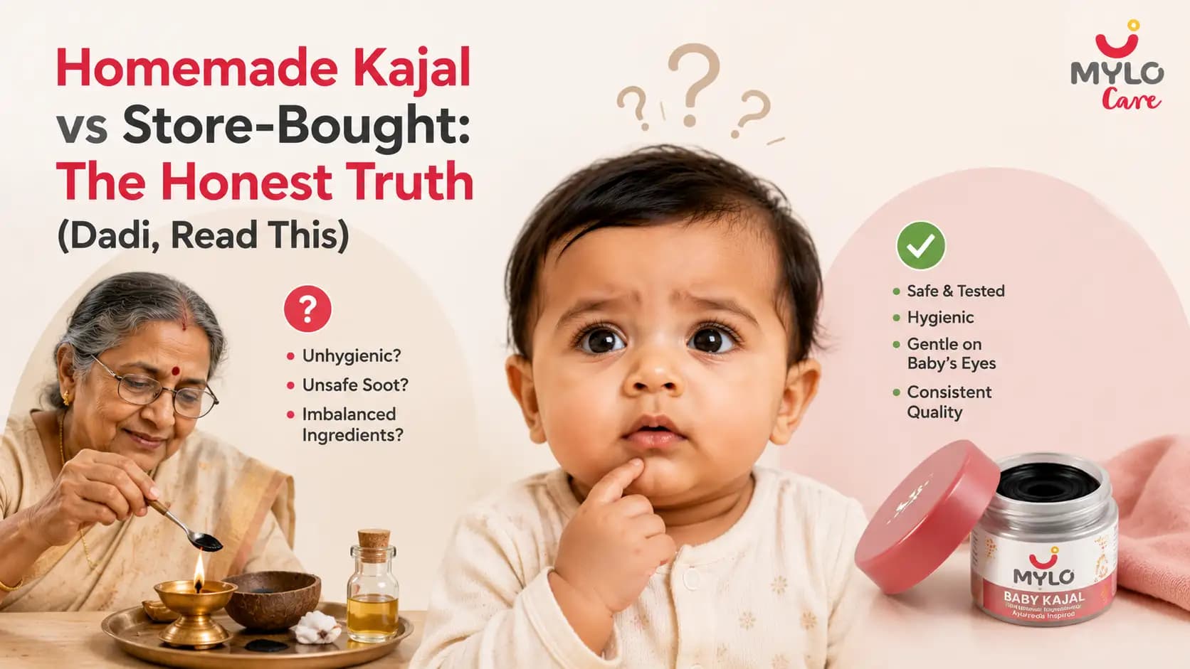 Homemade Kajal vs Store-Bought: The Honest Truth (Dadi, Read This)