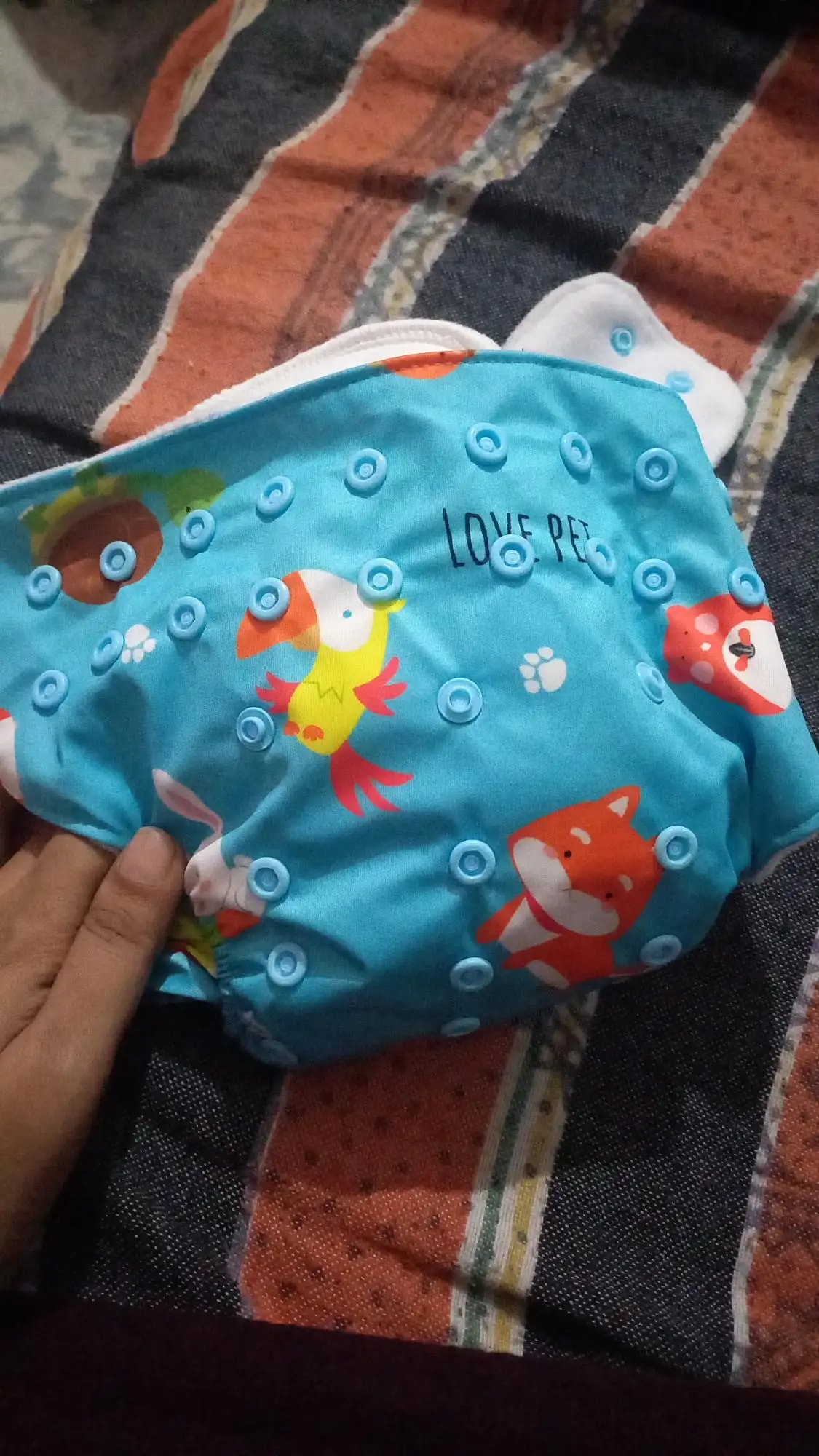 Adjustable Washable & Reusable Cloth Diaper With Dry Feel, Absorbent Insert Pad (3M-3Y) Prevents Rashes - Floral Spring - Pack of 1