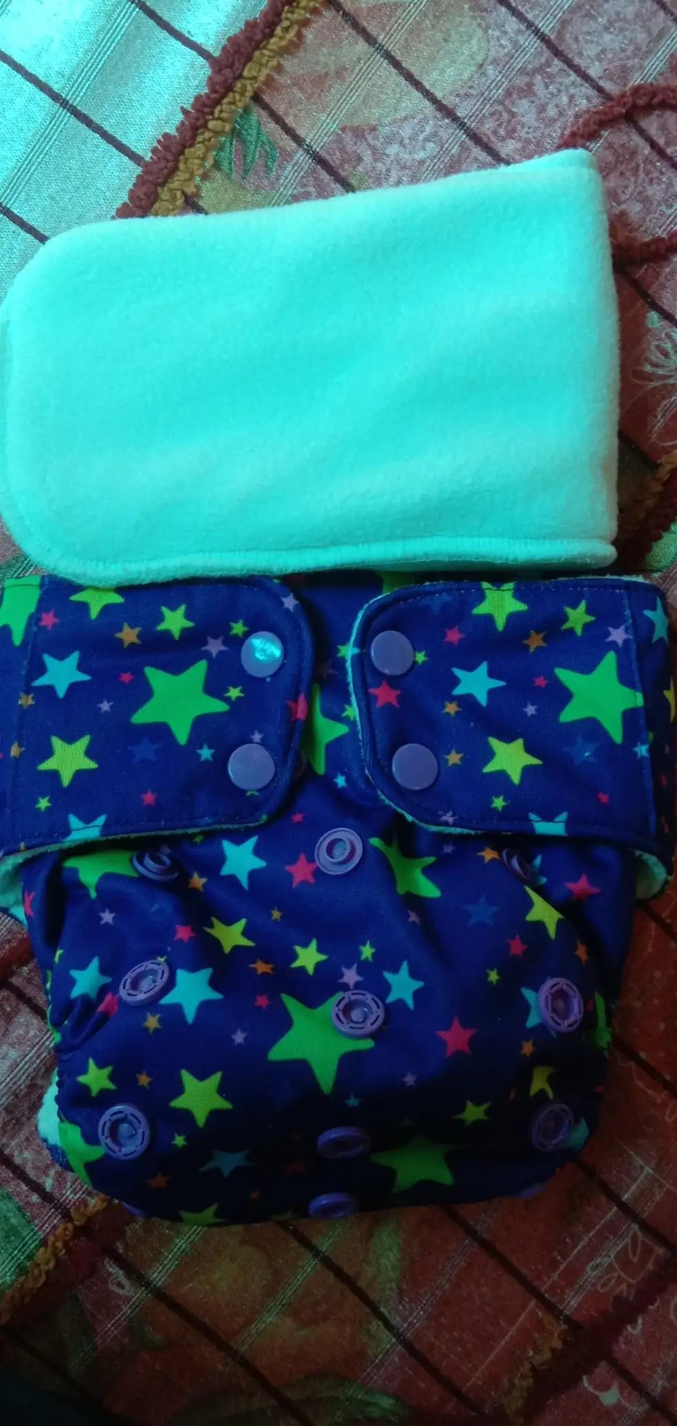 Adjustable Washable & Reusable Cloth Diaper With Dry Feel, Absorbent Insert Pad (3M-3Y) Prevents Rashes - Floral Spring - Pack of 1