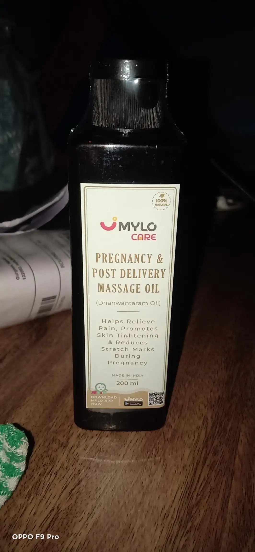 Ayurvedic Pregnancy Massage Oil | Relieves Pregnancy Pain & Ichiness | Heals Stretch Marks | Firms Up Body Post Pregnancy | Made with Dhanwantram Recipe (200 ml)