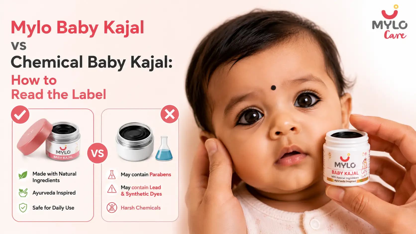 Natural vs Chemical Baby Kajal: How to Read the Label