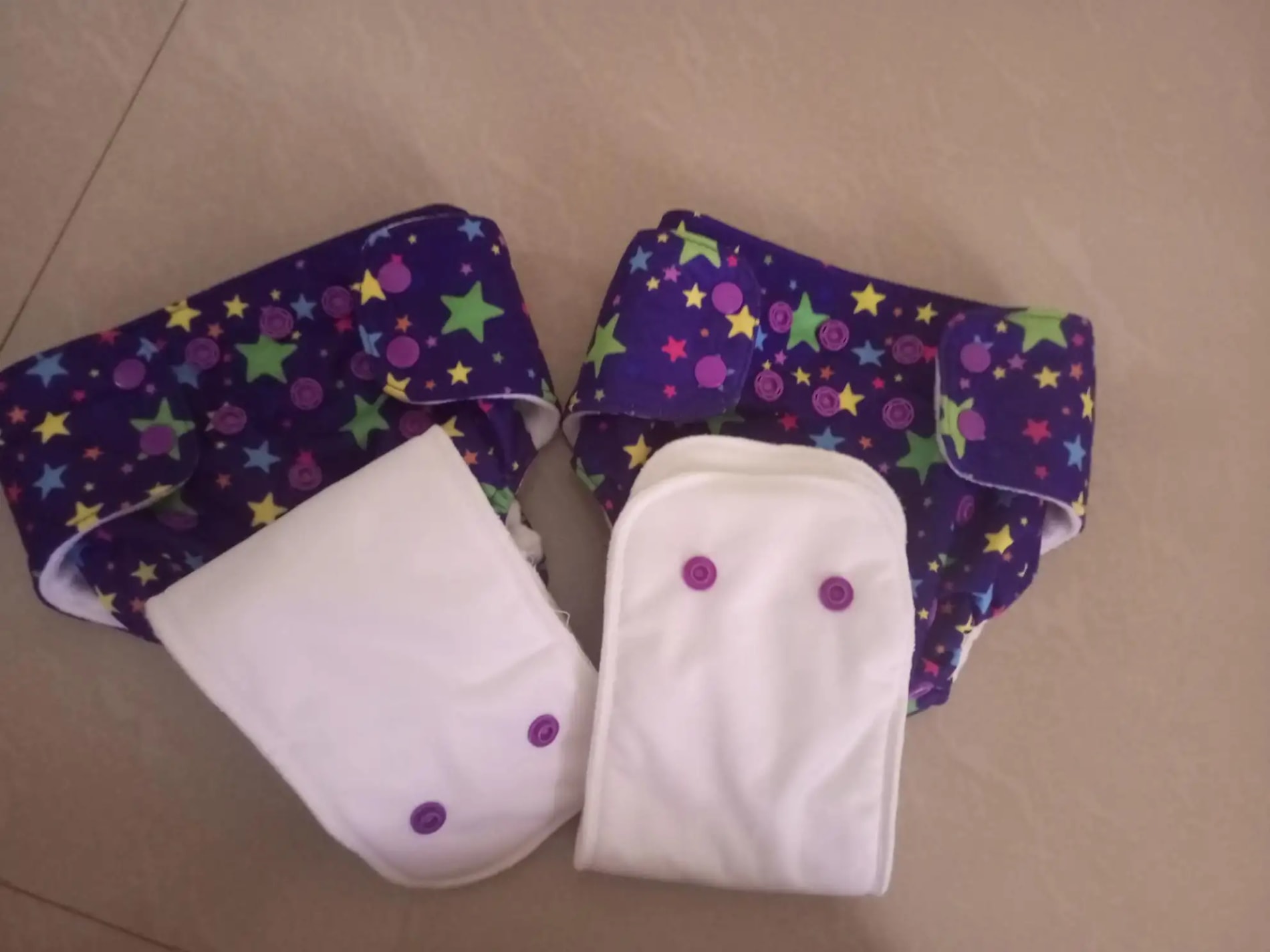 Adjustable Washable & Reusable Cloth Diaper With Dry Feel, Absorbent Insert Pad (3M-3Y) Prevents Rashes - Floral Spring - Pack of 1