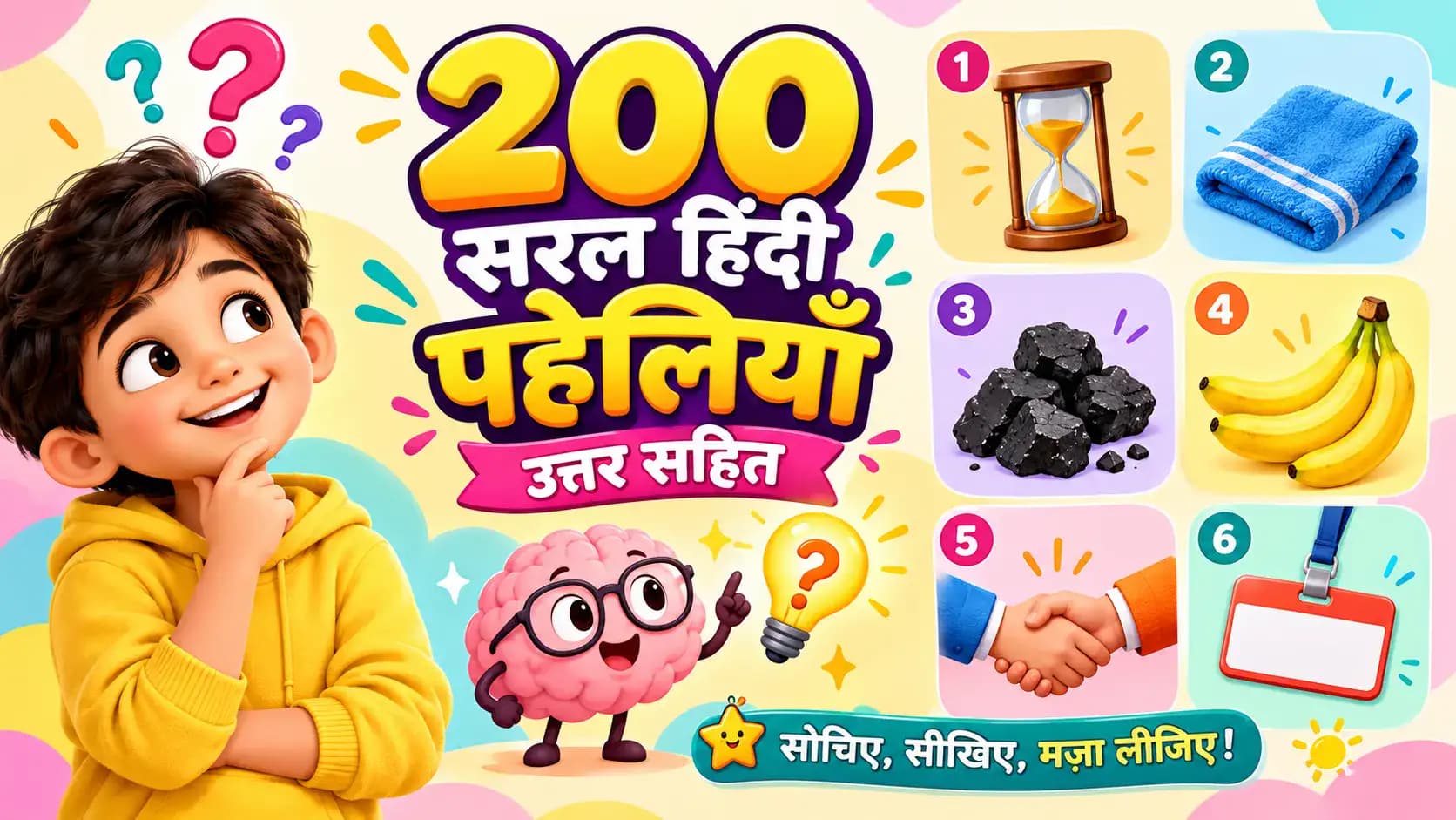पहेलियाँ इन हिंदी: 200 मज़ेदार पहेलियाँ उत्तर सहित | बच्चे से बड़े सबके दिमाग़ की कसरत करवा देंगी ये पहेलियाँ
