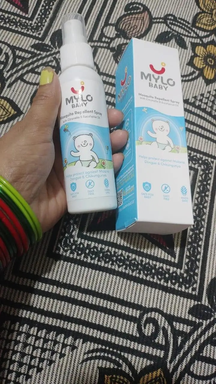 Baby Mosquito Spray | 100% Natural Ingredients | Protects Against Dengue, Malaria, Chikungunya | 100 ml - Pack of 2