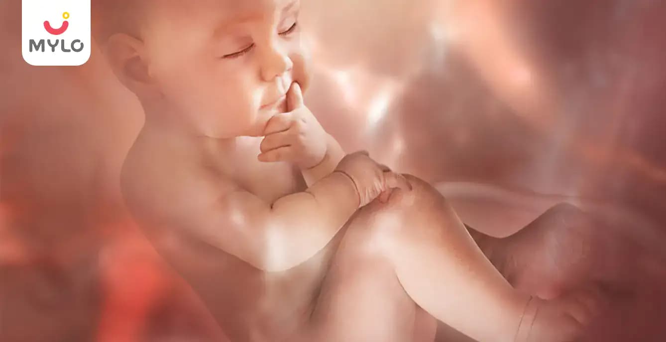 Size of baby after four weeks