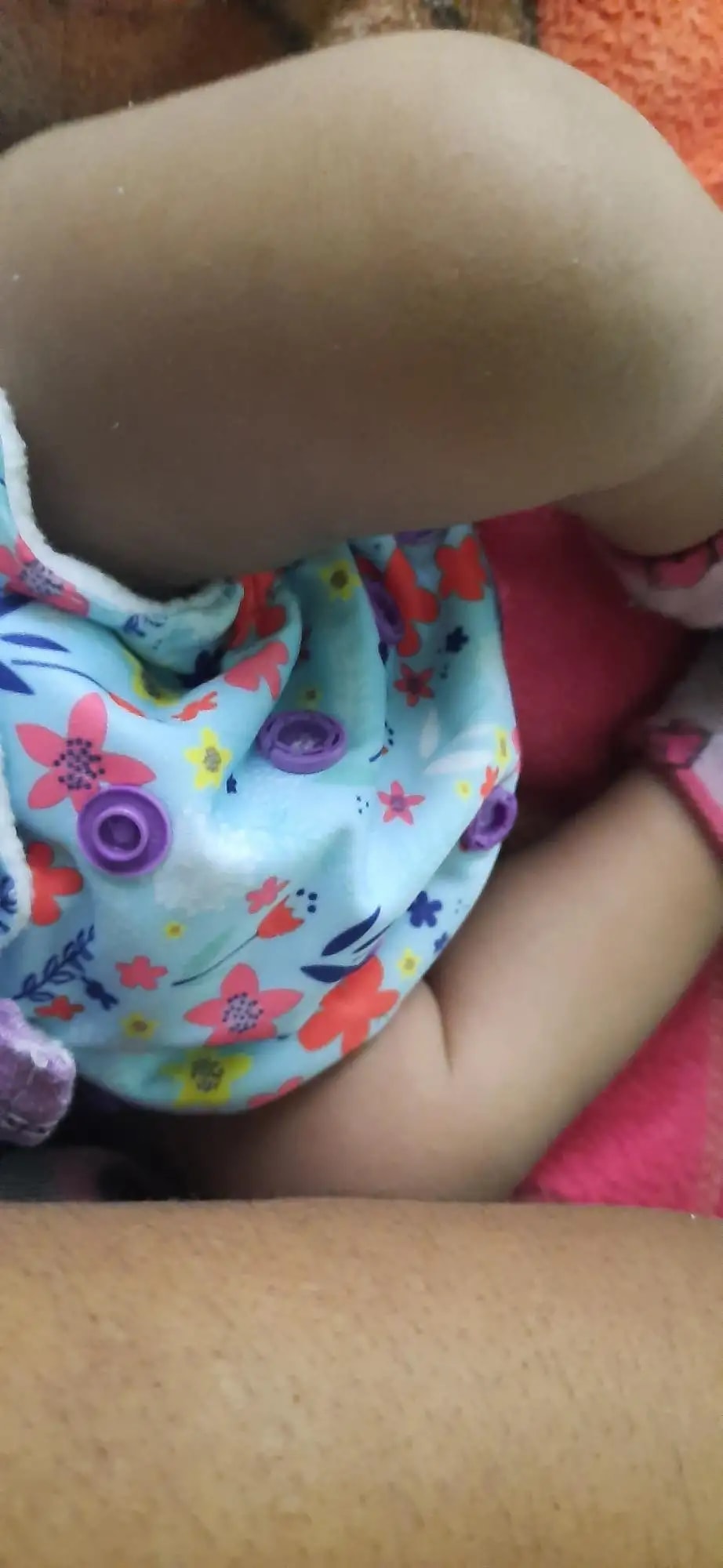 Adjustable Washable & Reusable Cloth Diaper With Dry Feel, Absorbent Insert Pad (3M-3Y) Prevents Rashes - Floral Spring - Pack of 1