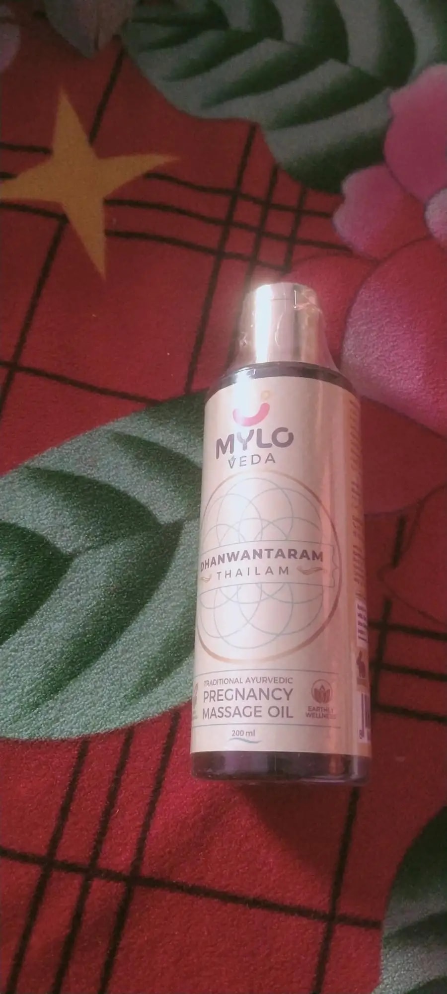 Ayurvedic Pregnancy Massage Oil | Relieves Pregnancy Pain & Ichiness | Heals Stretch Marks | Firms Up Body Post Pregnancy | Made with Dhanwantram Recipe (200 ml)