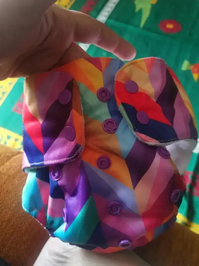 Adjustable Washable & Reusable Cloth Diaper With Dry Feel, Absorbent Insert Pad (3M-3Y) Prevents Rashes - Floral Spring - Pack of 1