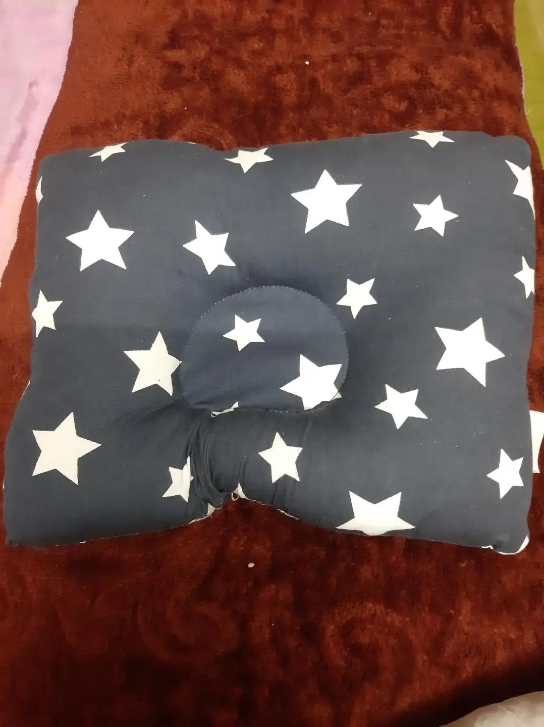 Premium Head Shaping Baby Pillow | Provides Neck Support | Prevents Flat Head Syndrome | Portable & Lightweight | 0-36 Months | Shades of Grey