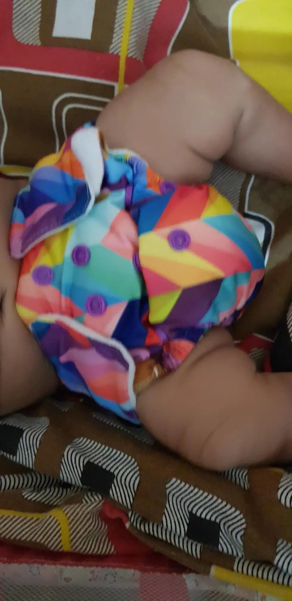 Adjustable Washable & Reusable Cloth Diaper With Dry Feel, Absorbent Insert Pad (3M-3Y) Prevents Rashes - Floral Spring - Pack of 1