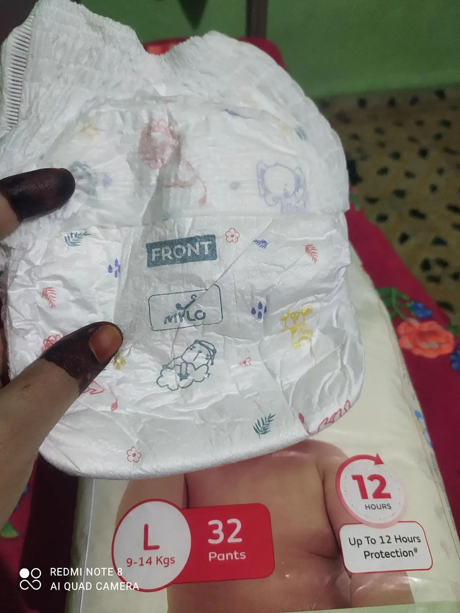 Mylo Baby New Born Diaper Pants | Up to 5Kgs | with Wetness Indicator | 92 Count