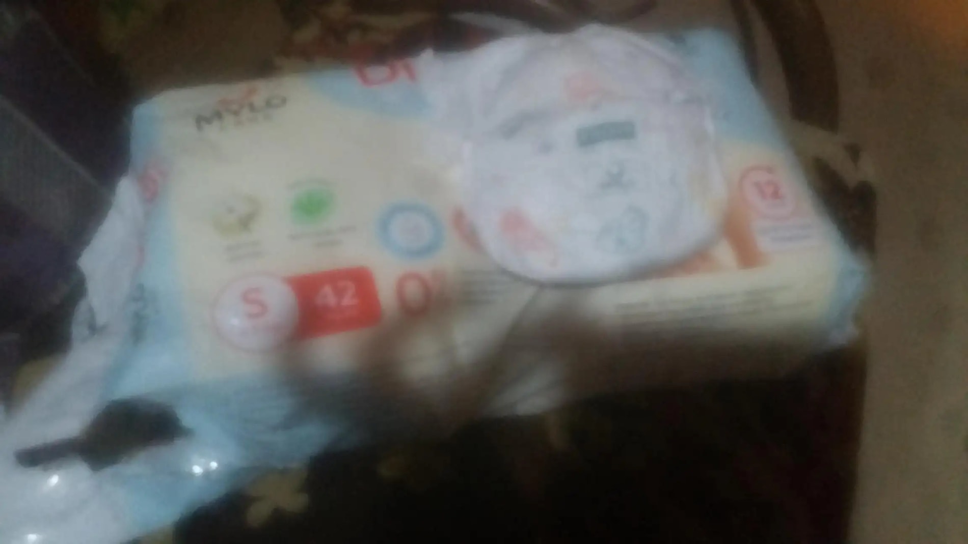 Mylo Baby New Born Diaper Pants | Up to 5Kgs | with Wetness Indicator | 92 Count