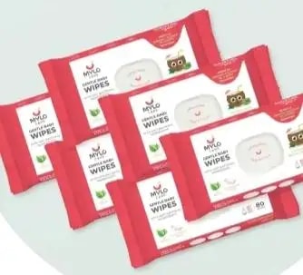 Gentle Baby Wipes With Lid - Organic Coconut Oil, Neem, Aloe Vera and Vitamin E | 98% Pure Water | Dermatologically Tested (Pack of 6) - 72 Wipes Per Pack